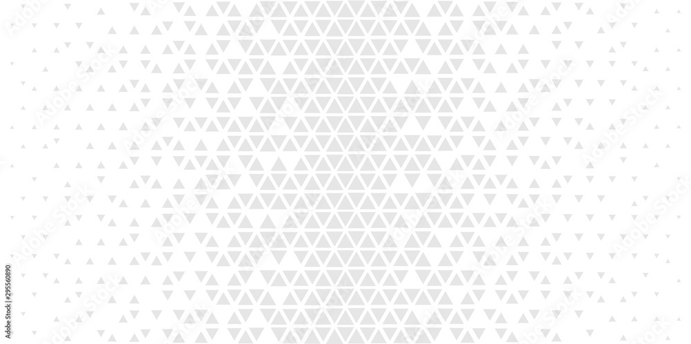 Wall mural vector halftone abstract background. monochrome triangle polygonal texture.