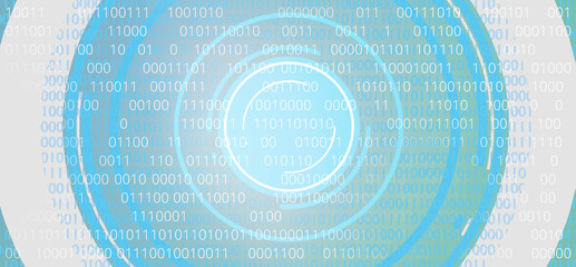 Obraz premium binary code technology computer language 3d-illustration