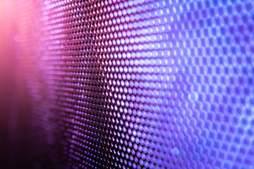 CloseUp LED blurred screen. LED soft focus background. abstract background ideal for design.