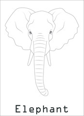 elephant silhouette graphics disign Illustration