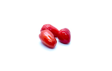 Red peppers isolated