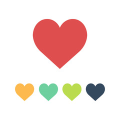 Valentine hearts symbol isolated on white background