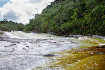Cachoeira no Parque de Conceição de Ibitipoca waterfall in forest