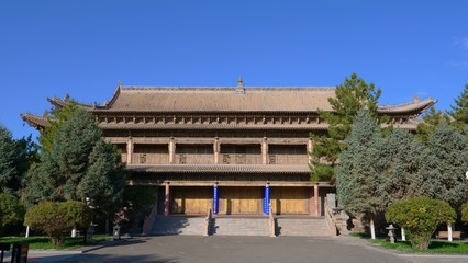 Fototapeta premium Ancient architecture of Great Western Xia Dynasty Buddhist temple in Zhangye Gansu China