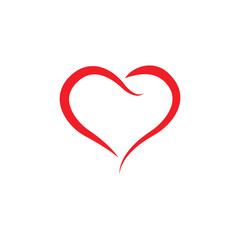 Heart line design for valentine's day