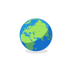 Planet Earth Icon. Earth globe for your website design