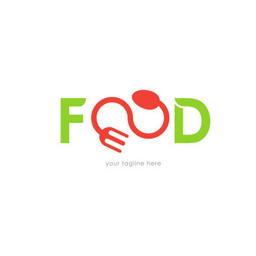 Restaurant logo, food logo. Vector illustration