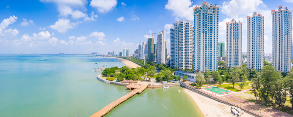 Coastal cityscape of Guangxi, China