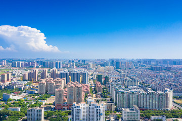 Fototapeta premium Aerial aerial photographs of coastal city scenery in Beihai City, Guangxi