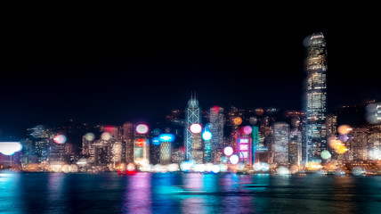 Fototapeta na wymiar Hong Kong Nightscape 