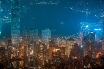 Hong Kong landscape at night