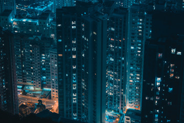 Hong Kong landscape at night