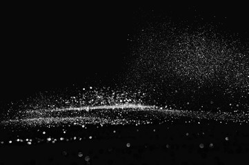 glitter lights grunge black and white background for graphic design resources.