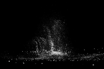 glitter lights grunge black and white background for graphic design resources. - 295569081