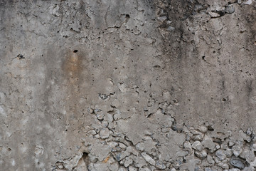 Concrete wall Very old grey.