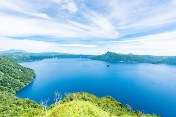 Fototapeta na wymiar Lake Mashu,Akan National Park,Mashu-ko, Hokkaido, Japan