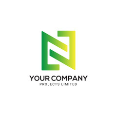 Letter N, modern N, creative N, abstract N letter logo design template