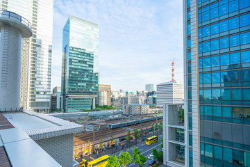 東京 東京駅 都会 ビル 高層ビル