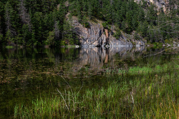 Beautiful View of Crown Lake in Marble Canyon Provincial Park during summer time. Located in Pavilion, British Columbia, Canada.