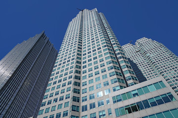 Fototapeta na wymiar Modern skyscrapers, Toronto financial district