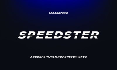 Fototapeta premium modern bold sans serif vector font