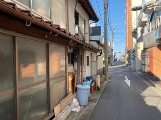 a street of Japan, without any character　日本の路地裏