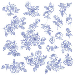 Fototapeta na wymiar Flower seamless pattern material abstract beautifully