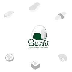 sushi logo graphic japanese food