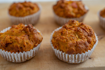 Home made Autumn Pumpkin Spice Muffins
