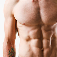 Strong men's press thanks to diet