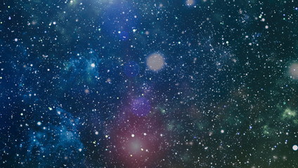 The center of milky way galaxy and space dust in the universe, Night starry sky with stars