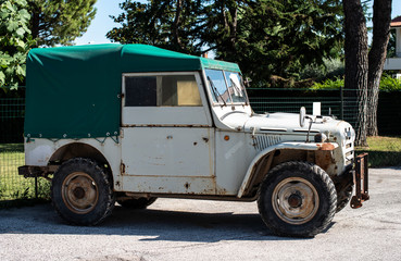 Old off road vintage vehicle