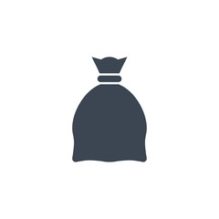 Bag related vector glyph icon.