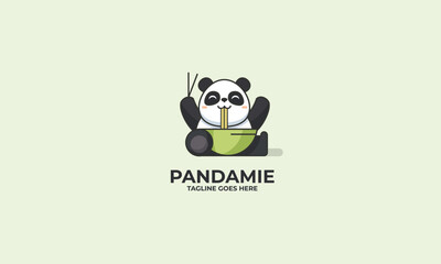 Panda logo design © wonderkidstudio