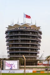 Foto op Aluminium VIP Pavilion tower at Bahrain International Circuit, Sakhir, Manama, Bahrain © Preju