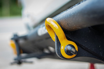 Shackles on the off-road bumper, and color coat.