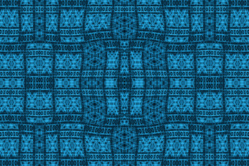 Colorful African fabric, blue color