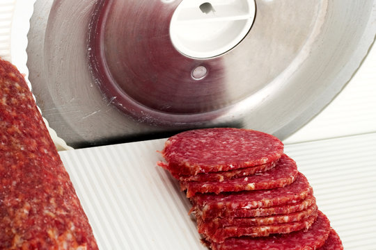 Meat Slicer slicing machine salami