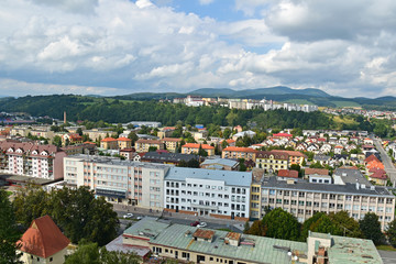 Fototapeta premium View of Krynica Zdroj Bartfa in Poland