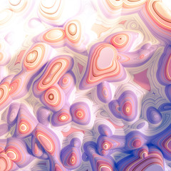 Soft, nice abstract background in bright colors. 3d illustration, 3d rendering.