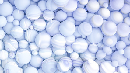 Bright background with a volumetric pattern and print. 3d illustration, 3d rendering.