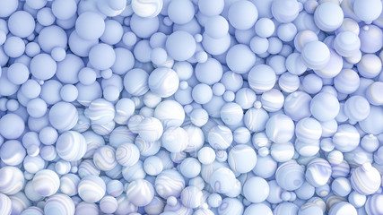 Bright background with a volumetric pattern and print. 3d illustration, 3d rendering.