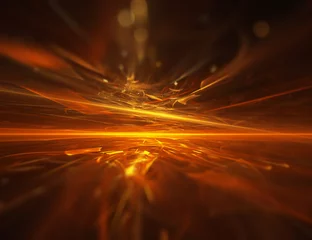 Meubelstickers vuur fractal horizon © BazziBa