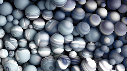 Bright background with a volumetric pattern and print. 3d illustration, 3d rendering.