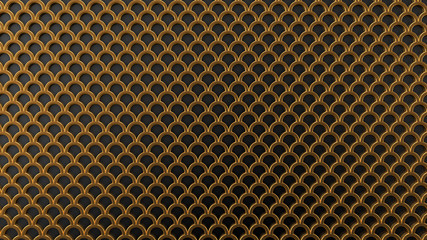 Interior pattern, architectural background. 3d illustration, 3d rendering.