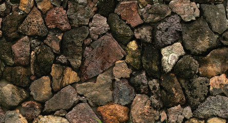 stone vertical masonry. ancient wall