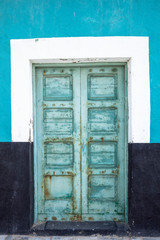 old wooden door