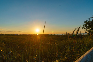 Sonnenuntergang am Meer in Zingst