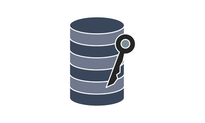 Data server center icon for data security and management