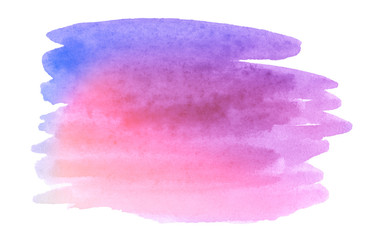 Multicolor watercolor in pastel colors with a smooth transition of the gradient. Isolated place with divorces and borders. Frame with copy space for text.